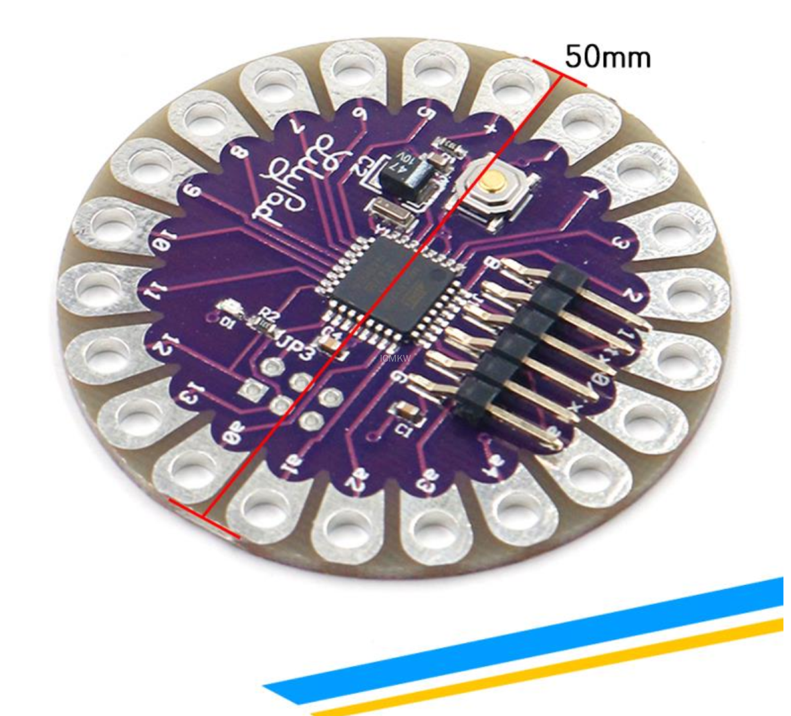 LilyPad 328 微控器电路板电子纺织 Main Board ATmega328P 16M