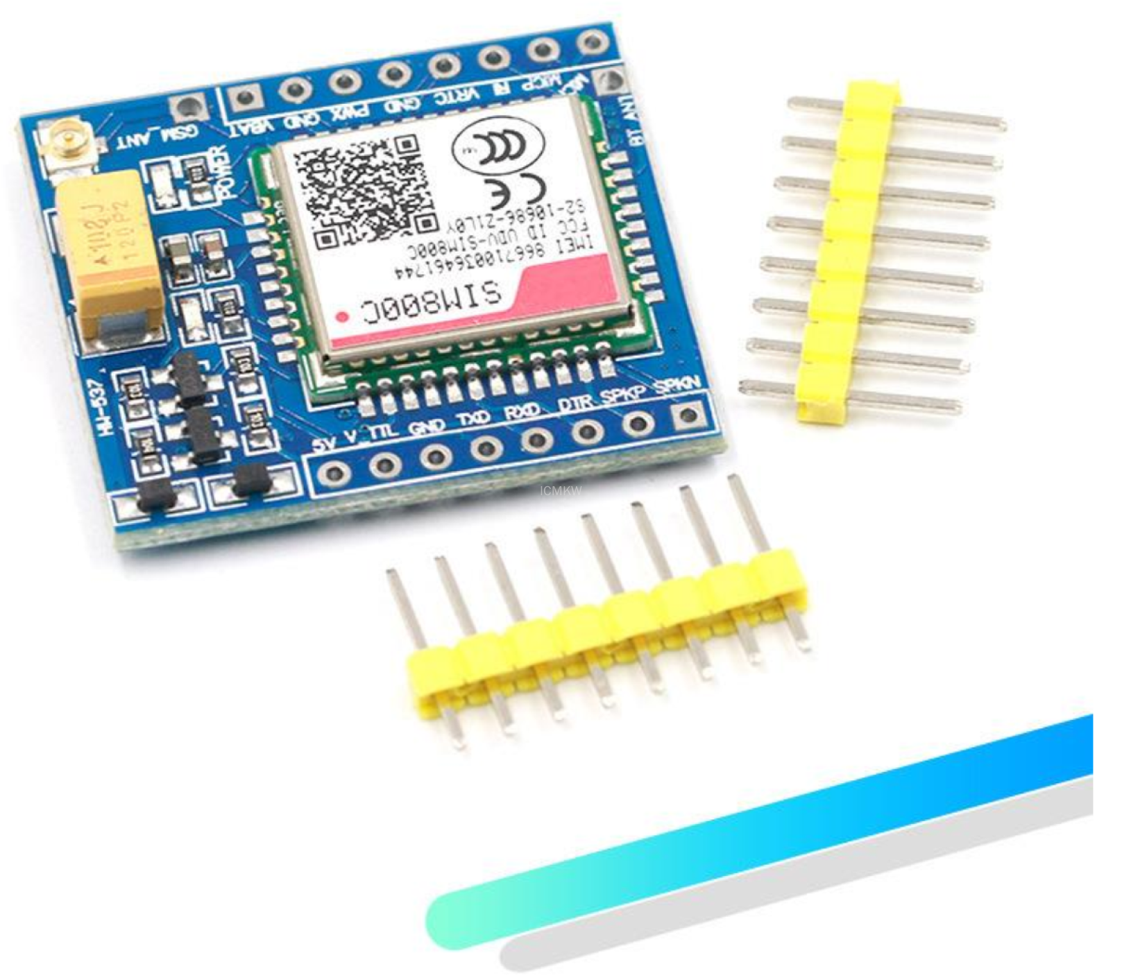 SIM800C GSM GPRS模块高配带蓝牙 短信 适配51/STM32程序