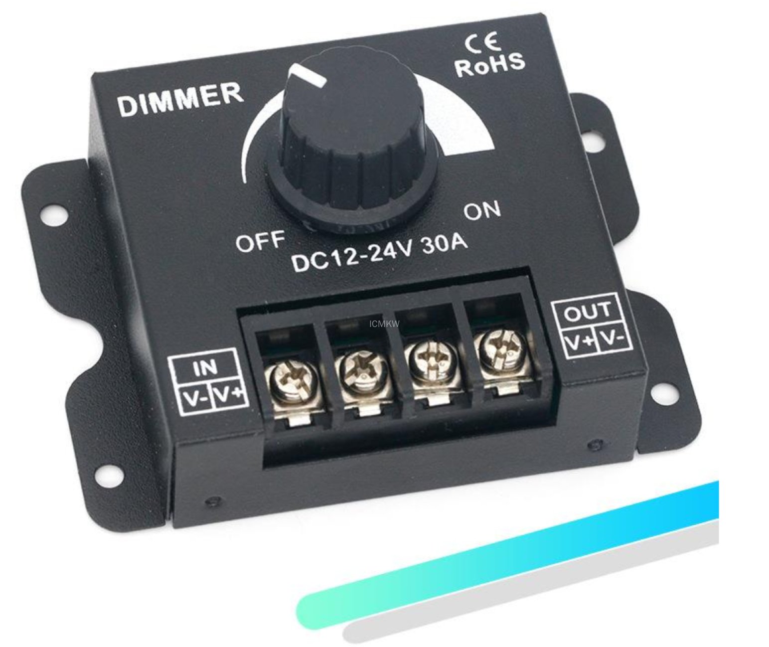 led软硬灯条灯带调光器亮度调节器 DIMMER 旋钮开关12V/24V 30A