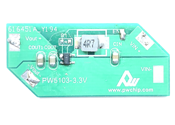 1-两节干电池升压 3.3V 电路板 PW5103 芯片， EN 真关断-130号板