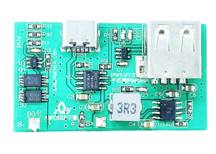 锂电池充放电板子5V1A充电，集成OVP和升压放电5V2.4A-95号板